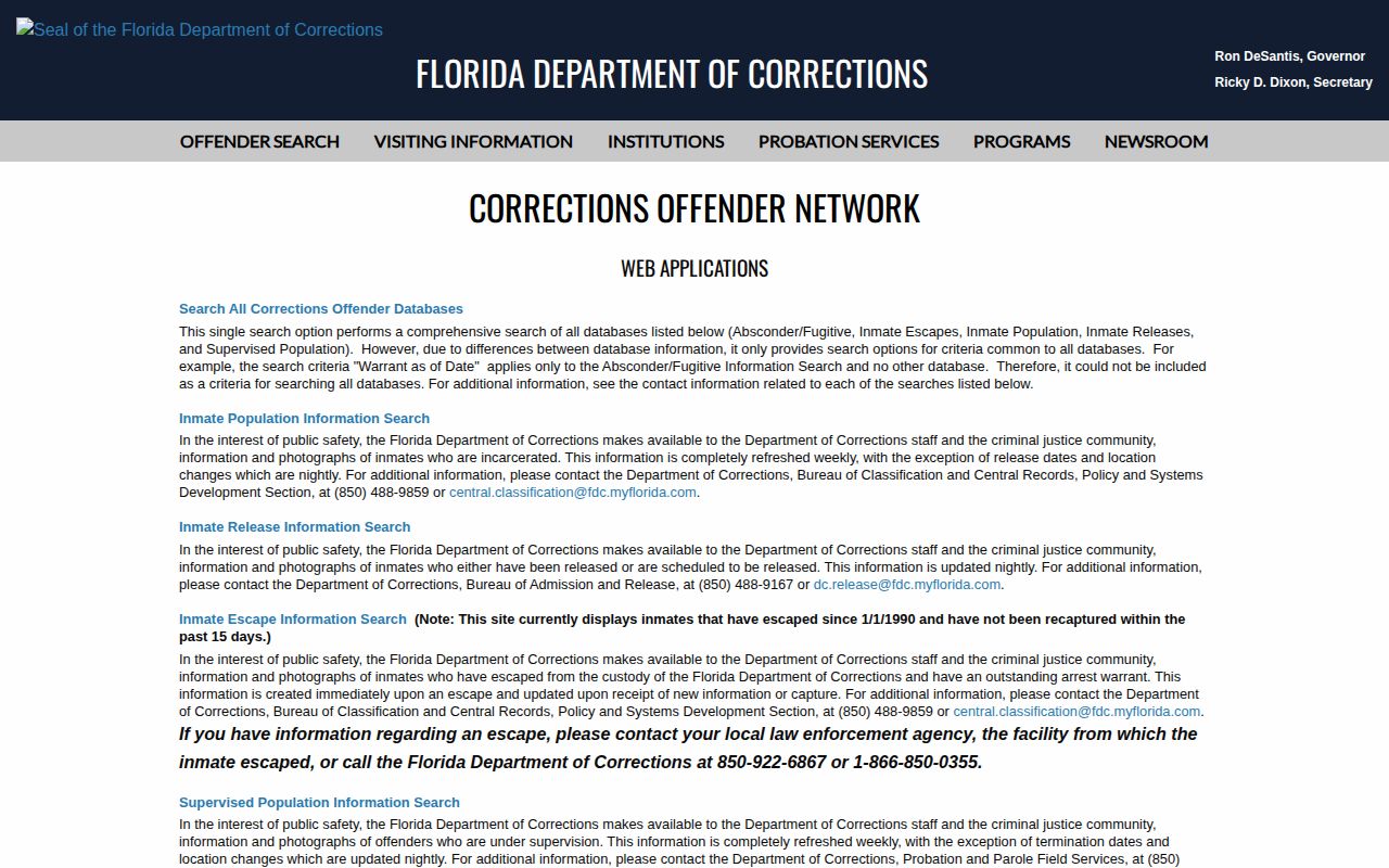 Florida offender photo search for people from Gilchrist County